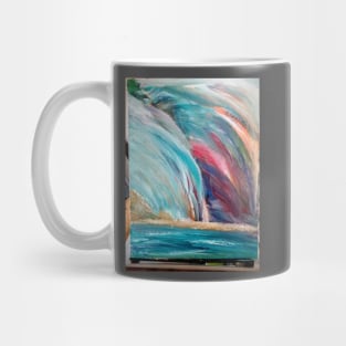 Ideas of Waterfalls Oil Painting Mug